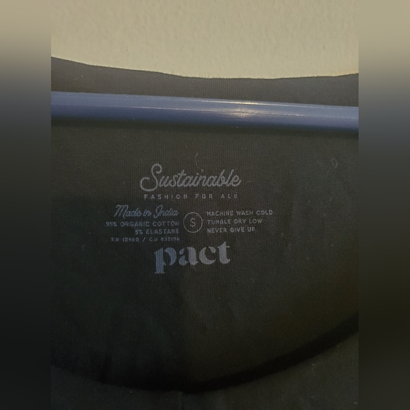 Pact Organic Cotton Tie Front Midi Dress Sz small - Picture 5 of 6